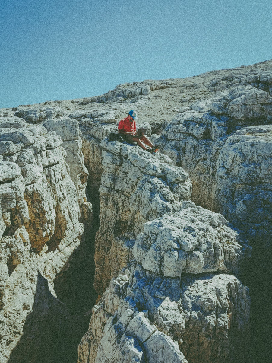 Ciprian on location — portrait or behind-the-scenes