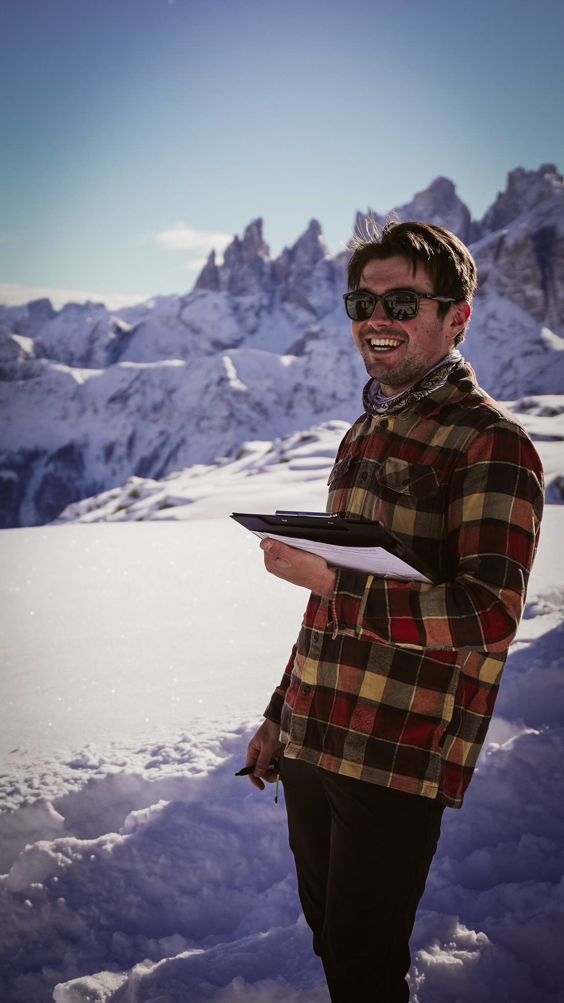 Location scouting and permit management in the Dolomites