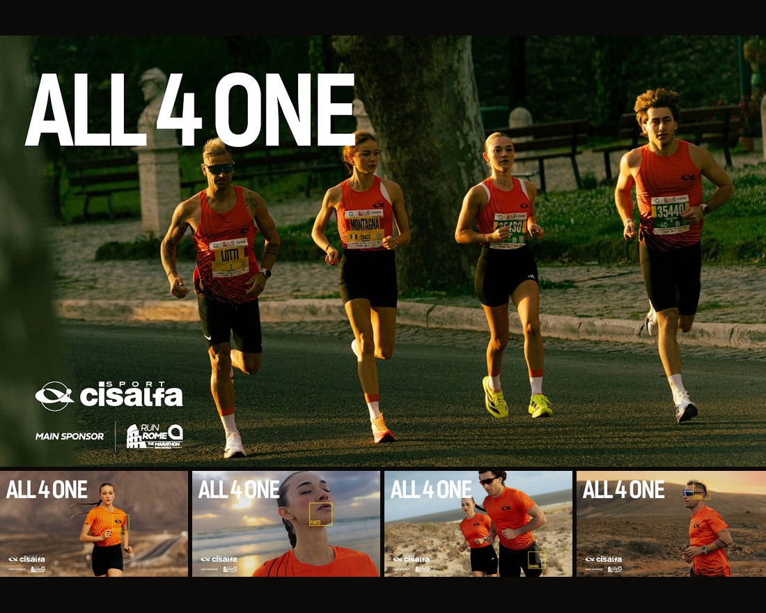All 4 One for Cisalfa Sport — Fuerteventura campaign and Rome Marathon